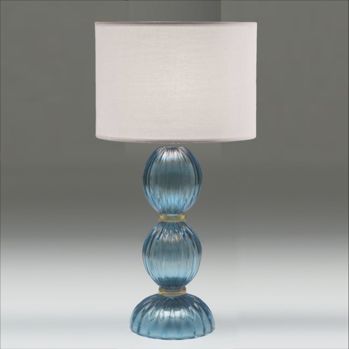 LC.DM.17019-ABATJOUR MURANO AZUL COM OURO