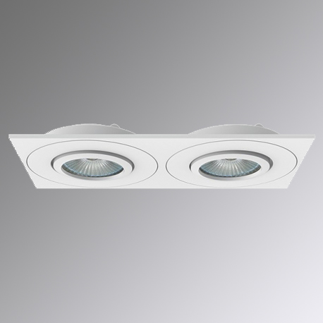 LC.IL.0189BMTX - EMBUTIDO RETANG.PARA 2 DIC GU10 LED