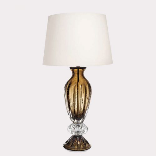 LC.SM.1275---ABATJOUR-CRISTAL-MURANO-MARROM